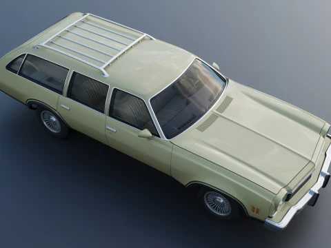 Chevrolet Chevelle Wagon 1973 3D Print Model