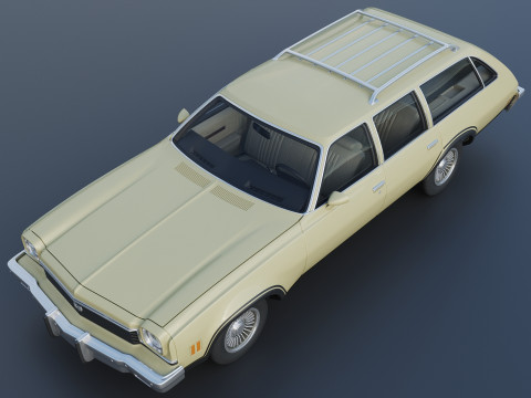 Chevrolet Chevelle Wagon 1973 3D Print Model