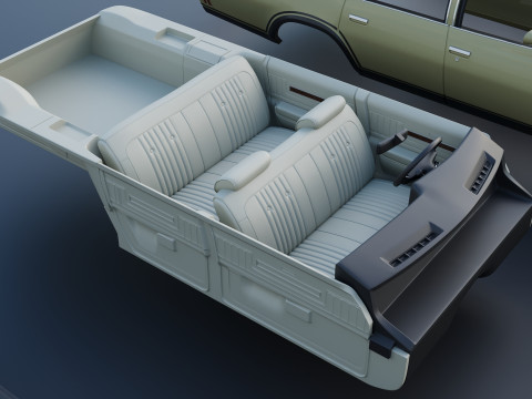 Chevrolet Chevelle Wagon 1973 3D Print Model
