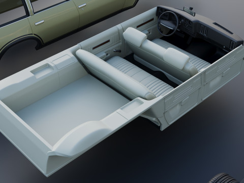 Chevrolet Chevelle Wagon 1973 3D Print Model