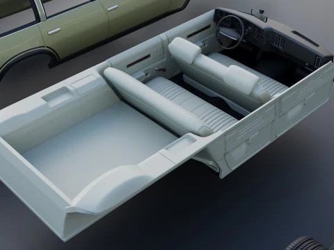 Chevrolet Chevelle Wagon 1973 3D Print Model