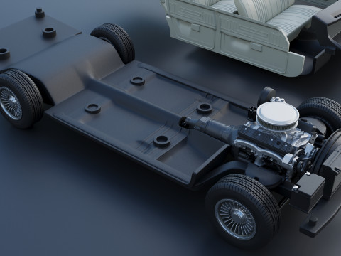 Chevrolet Chevelle Wagon 1973 3D Print Model