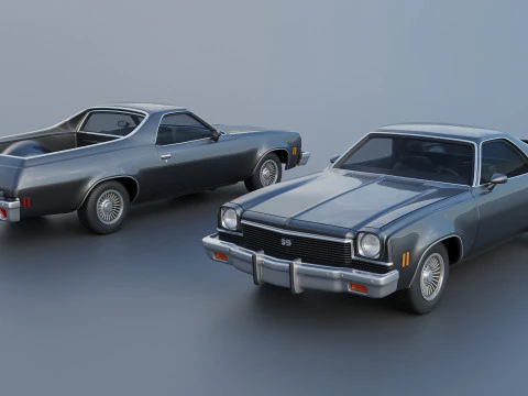 Chevrolet El Camino 1973 3D Print Model