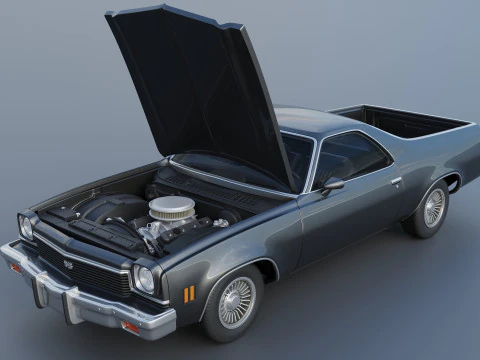 Chevrolet El Camino 1973 3D Print Model