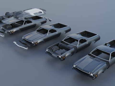 Chevrolet El Camino 1973 3D-printmodel