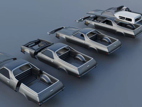 Chevrolet El Camino 1973 3D Print Model