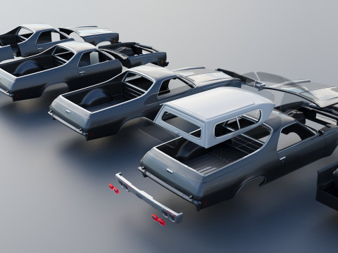 Chevrolet El Camino 1973 3D-printmodel