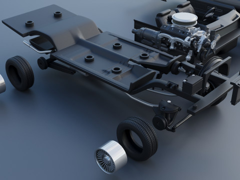 Chevrolet El Camino 1973 3D-printmodel