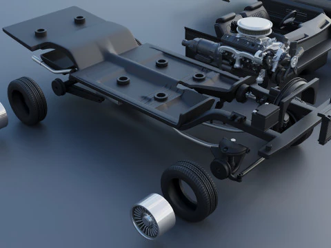 Chevrolet El Camino 1973 3D Print Model