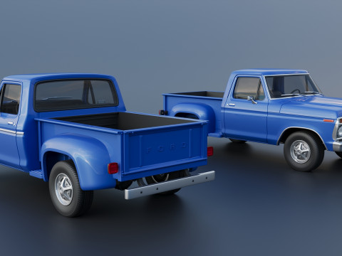 F-100 1973 3D Print Model