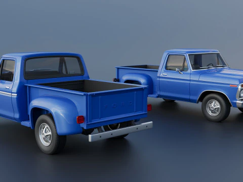 F-100 1973 3D Print Model