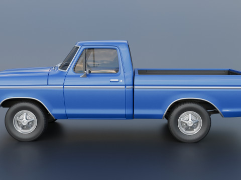 F-100 1973 3D Print Model