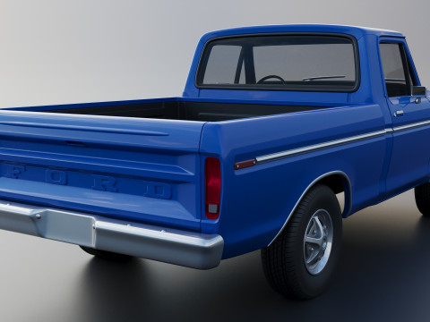 F-100 1973 3D Print Model