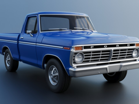 F-100 1973 3D Print Model