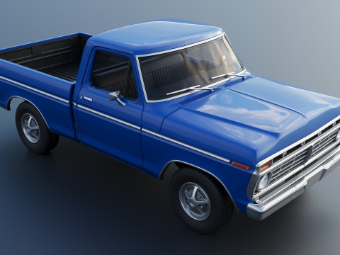 F-100 1973 3D Print Model
