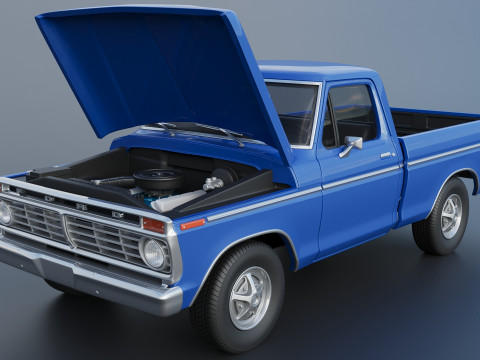 F-100 1973 3D Print Model