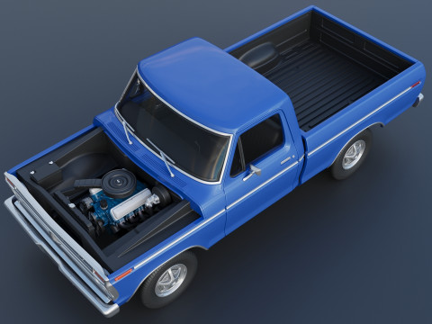 F-100 1973 3D Print Model