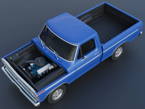 F-100 1973 3D Print Model