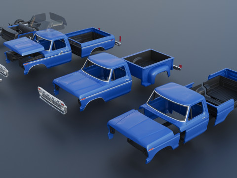 F-100 1973 3D Print Model