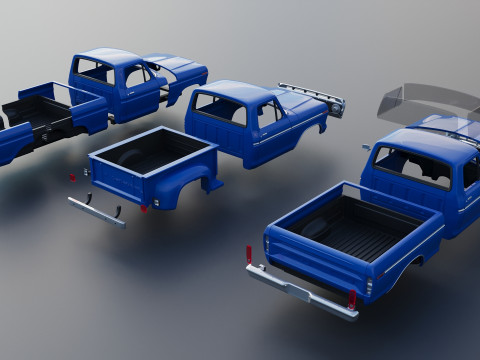 F-100 1973 3D Print Model