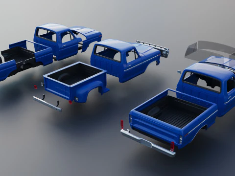 F-100 1973 3D Print Model