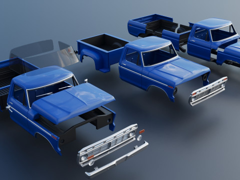 F-100 1973 3D Print Model