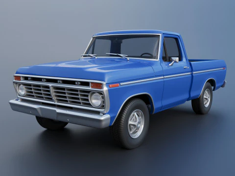 एफ-100 1973 3D प्रिंट मॉडल