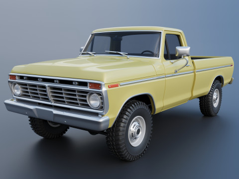 F-250 1973 3D Print Model