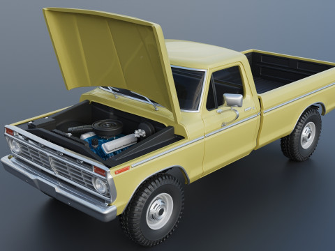 F-250 1973 Model do druku 3D