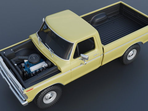 F-250 1973 Model do druku 3D