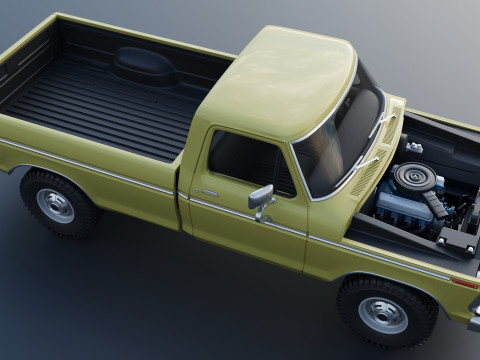 F-250 1973 Model do druku 3D