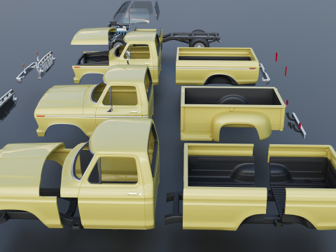 F-250 1973 Model do druku 3D
