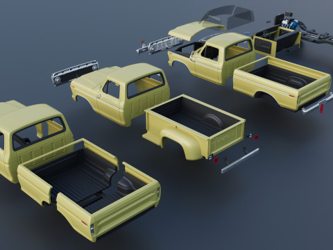 F-250 1973 Model do druku 3D