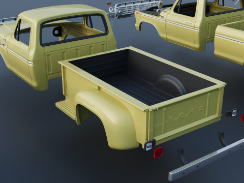 F-250 1973 Model do druku 3D