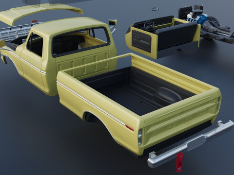 F-250 1973 Model do druku 3D
