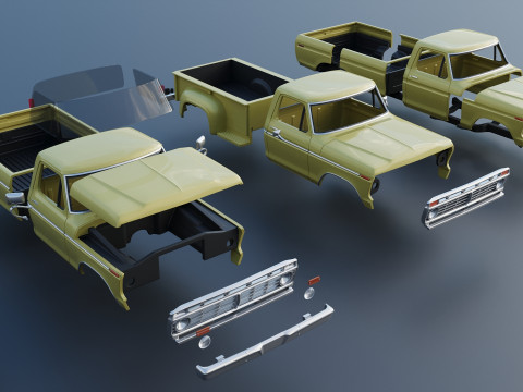 F-250 1973 Model do druku 3D