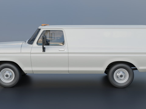 B-100 Panel Truck 1977 3D Принт Модель
