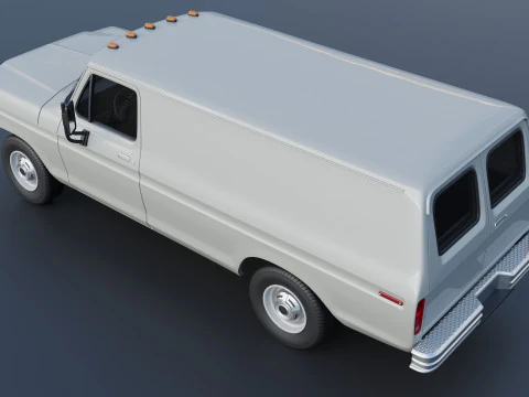 B-100 Panel Truck 1977 3D Print Model
