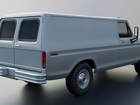 B-100 Panel Truck 1977 3D Принт Модель