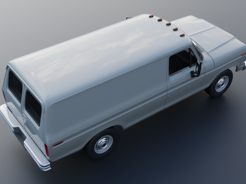 B-100 Panel Truck 1977 3D Принт Модель