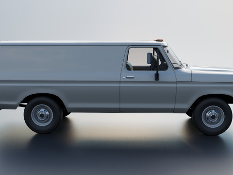 B-100 Panel Truck 1977 3D Принт Модель