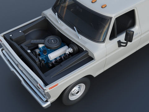 B-100 Panel Truck 1977 3D Принт Модель