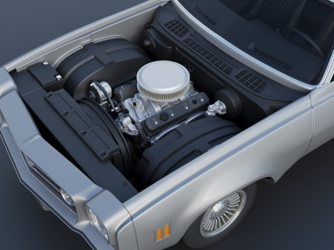 Chevrolet Chevelle Laguna 1973 Modèles 3D en vedette