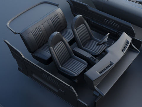 Chevrolet Chevelle Laguna 1973 Modèles 3D en vedette