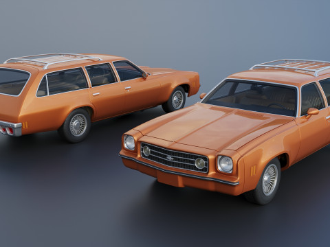 Chevrolet Chevelle Laguna Wagon 1973 3D 打印模型
