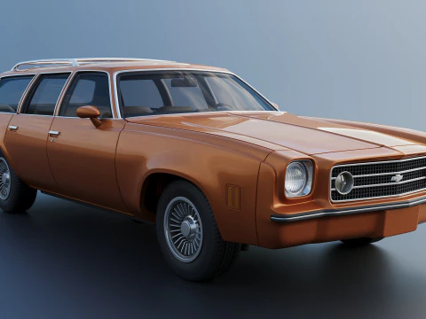 Chevrolet Chevelle Laguna Wagon 1973 3D Print Model