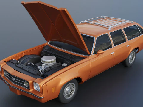 Chevrolet Chevelle Laguna Wagon 1973 3D Print Model