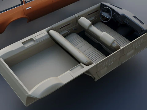 Chevrolet Chevelle Laguna Wagon 1973 3D Print Model