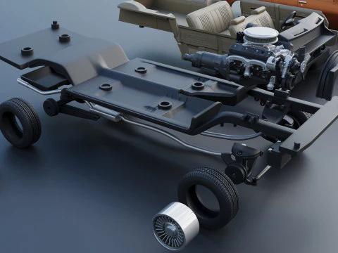 Chevrolet Chevelle Laguna Wagon 1973 3D Print Model