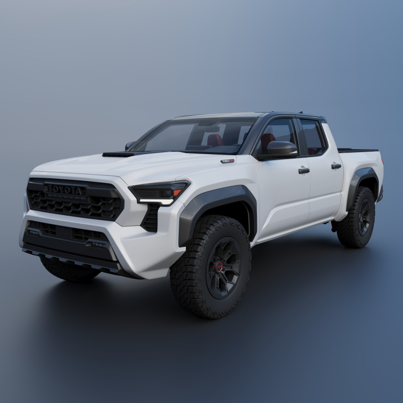 Toyota Tacoma TRD Pro 2024 3D Print Model .c4d .max .obj .3ds .fbx .stl .blend